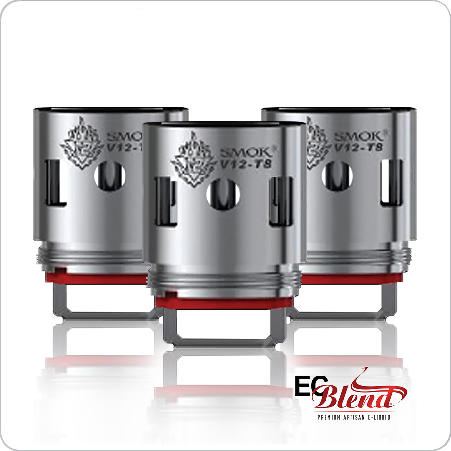Clearomizer Replacement Head - Smoktech - TFV12 - Octuple V12-T8 - 3 Pack
