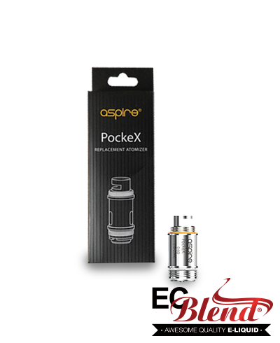 Clearomizer Replacement Head - Aspire - PockeX Coils - 5 Pack