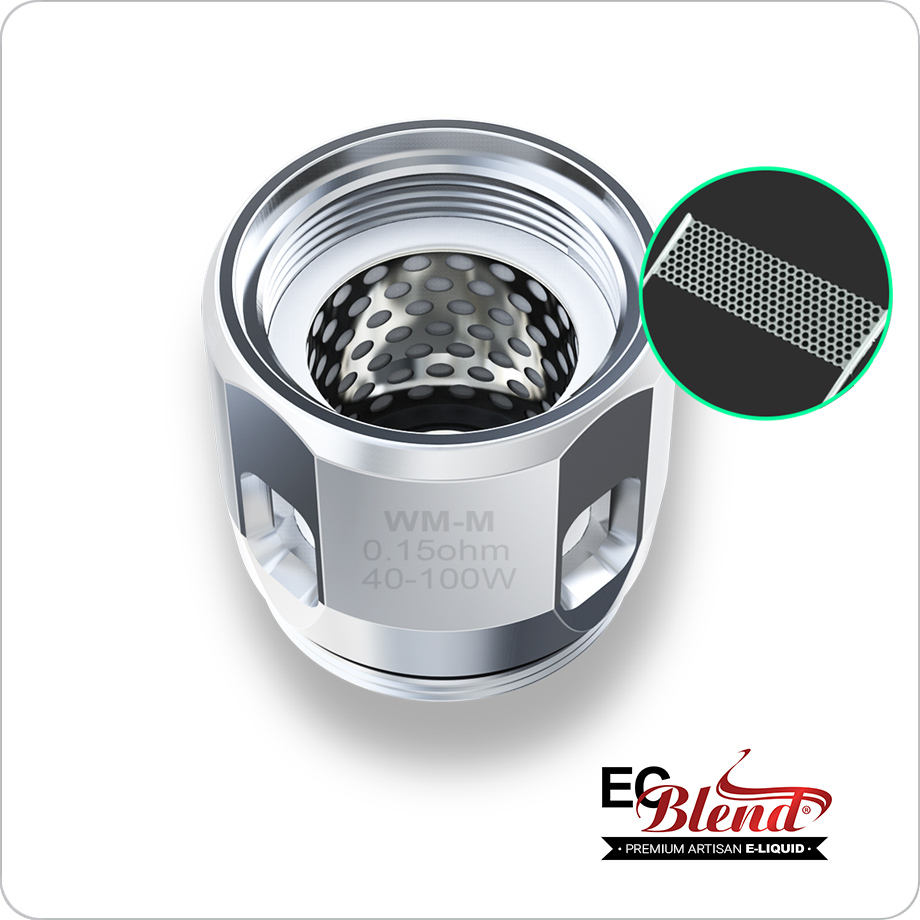 Clearomizer Replacement Head - Wismec - Gnome WM-M Mesh Coils - 5 Pack