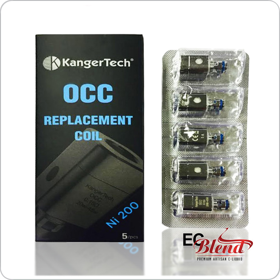Clearomizer Replacement Head - Kanger - OCC Ni200 Coils - 5 Pack