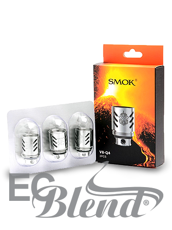Clearomizer Replacement Head - SmokTech - TFV8 - V8-Q4 Quadruple Coil - 3 Pack