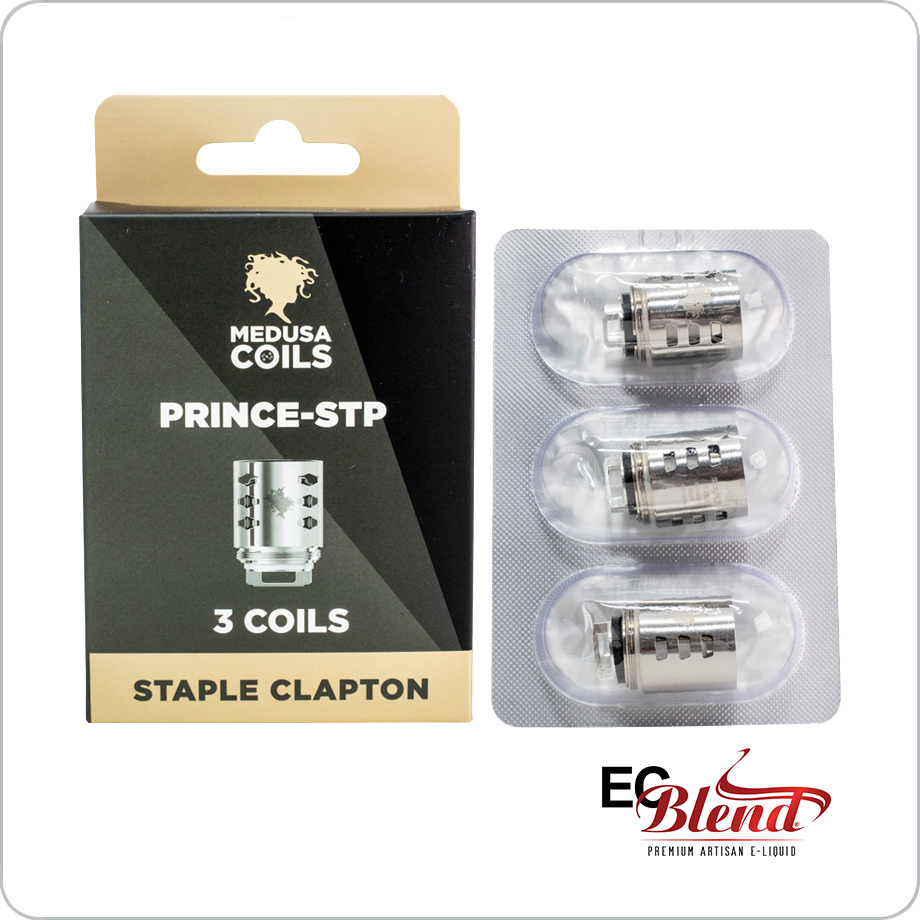 Clearomizer Replacement Head - Medusa - TFV12 Prince - Staple Clapton - 3 Pack